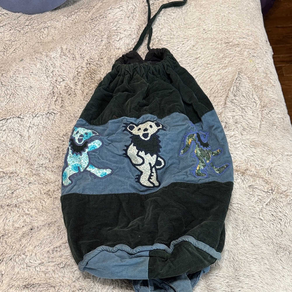 Vintage Grateful Dead Dancing Bear Pull String Ba… - image 3